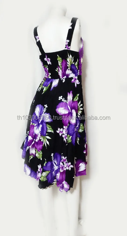 Boho hippie hibiscus crochet handmade BEACH COCKTAIL PARTY V NECK floral DRESSES