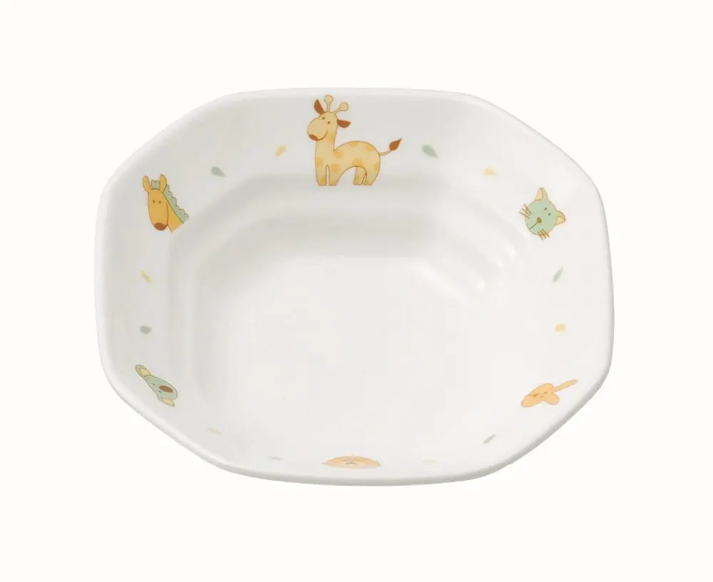 Japanese reinforced porcelain dishes for school and the facilities for elderly want distributor irregular shaped dish and plate