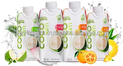 [THQ VIETNAM] COCONUT WATER 100% PURE COCO XIM 330ML*12 PACKS