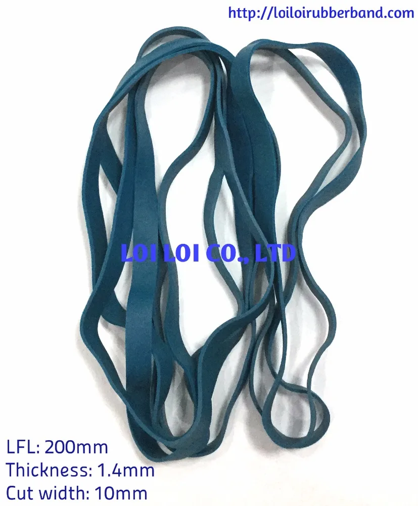 Custom wide & long Natural rubber band 200mm - 280mm for package or Stationery & Office using Big extrusive Rubber bands