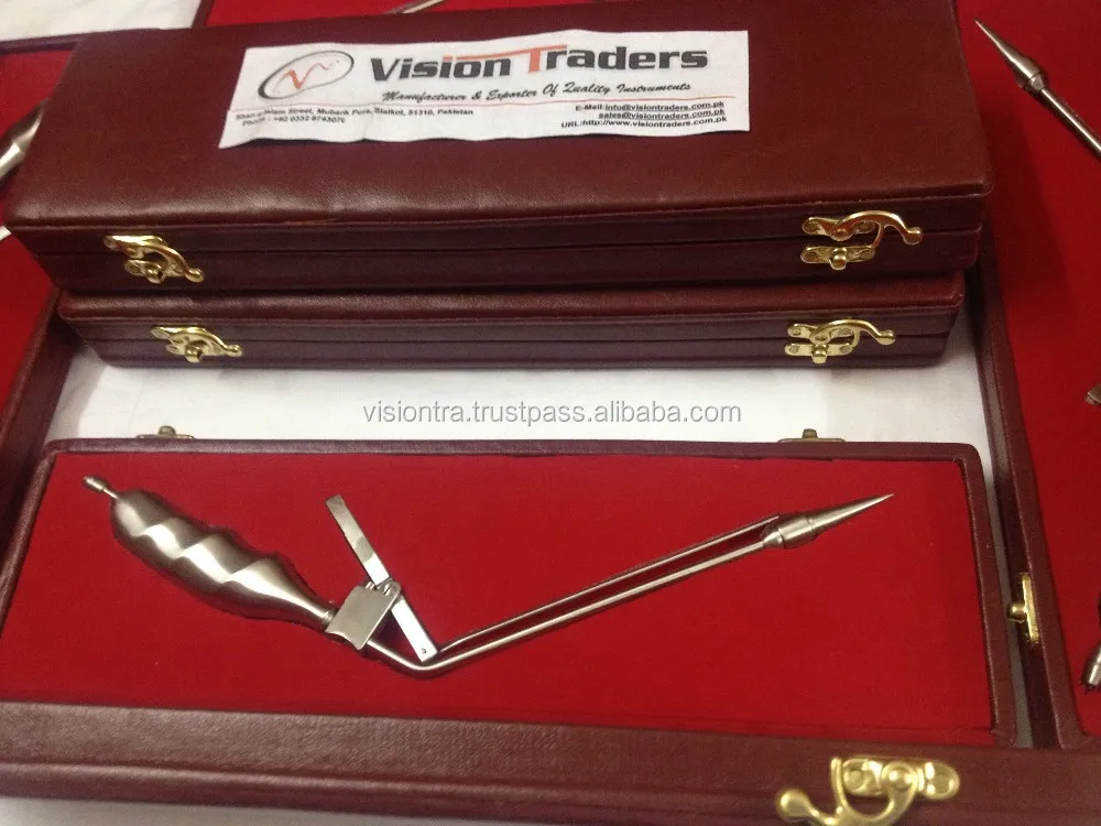 Manual Stainless Steel Hemorrhoidal Suction Ligators up & down Forceps Surgical Instruments Basis Straight Design