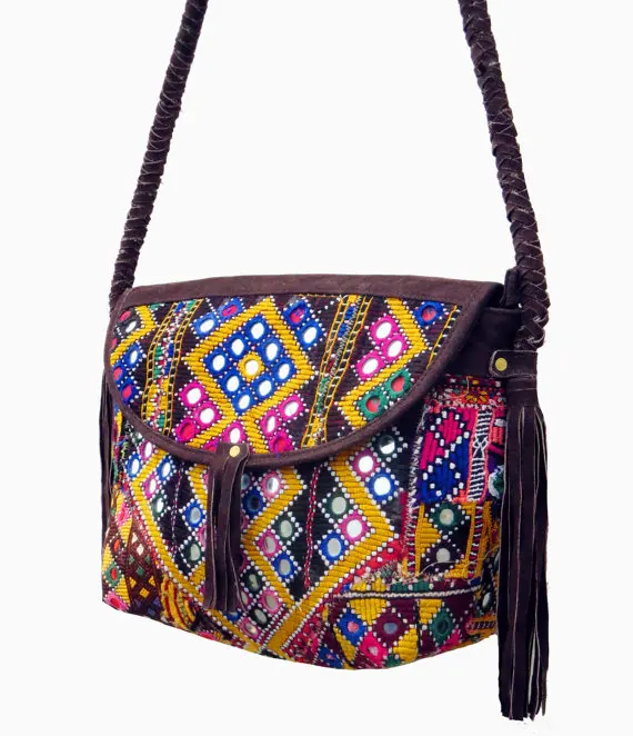 Banjara Ethnic Classical Vintage Gypsy Traditional Women Crossbody Bag Women Designer Handbag for Girls