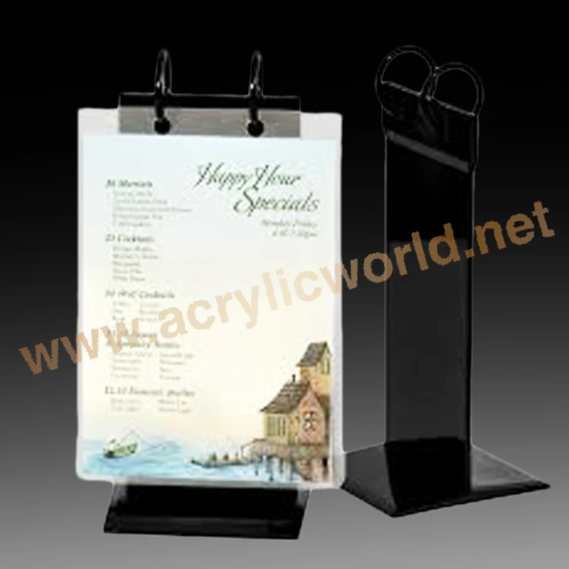 table wood display stand/ wood restaurant sign /menu cover