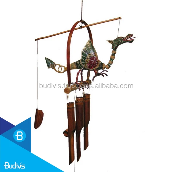 Popular Garden Decor Hanging Bamboo Wind Chimes Sound Tuned 100% handmade bali