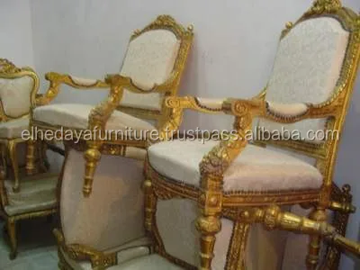 
French old used salon set wholesale egypt furniture 