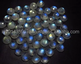 Rainbow Moon Stone Lot Round Cut Faceted Color Gemstone