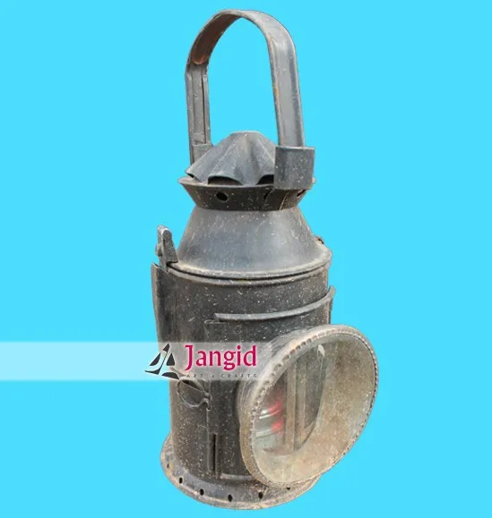 rise only vintage rail road kerosene lantern