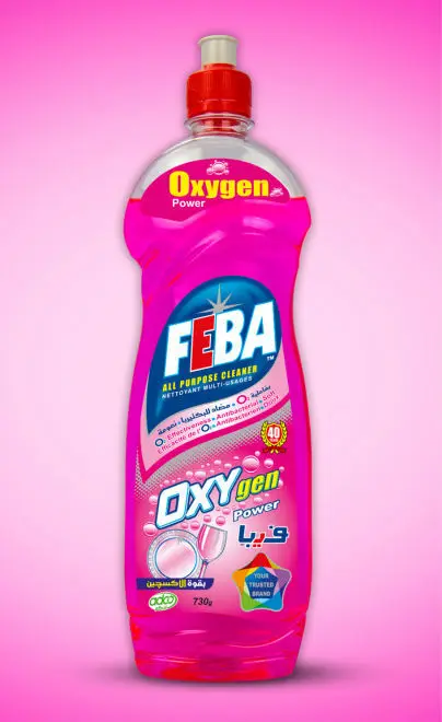 FEBA 730 gr Quality Oxy Dishwashing Washing up Liquid for home care