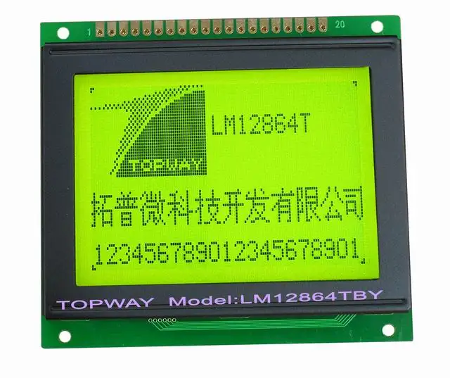 
128x64 Graphic LCD Display COG Type LCD Module (LM12864) 
