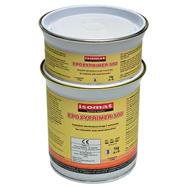 
Two component water based epoxy primer for polyurethane membranes and cement based substrates 