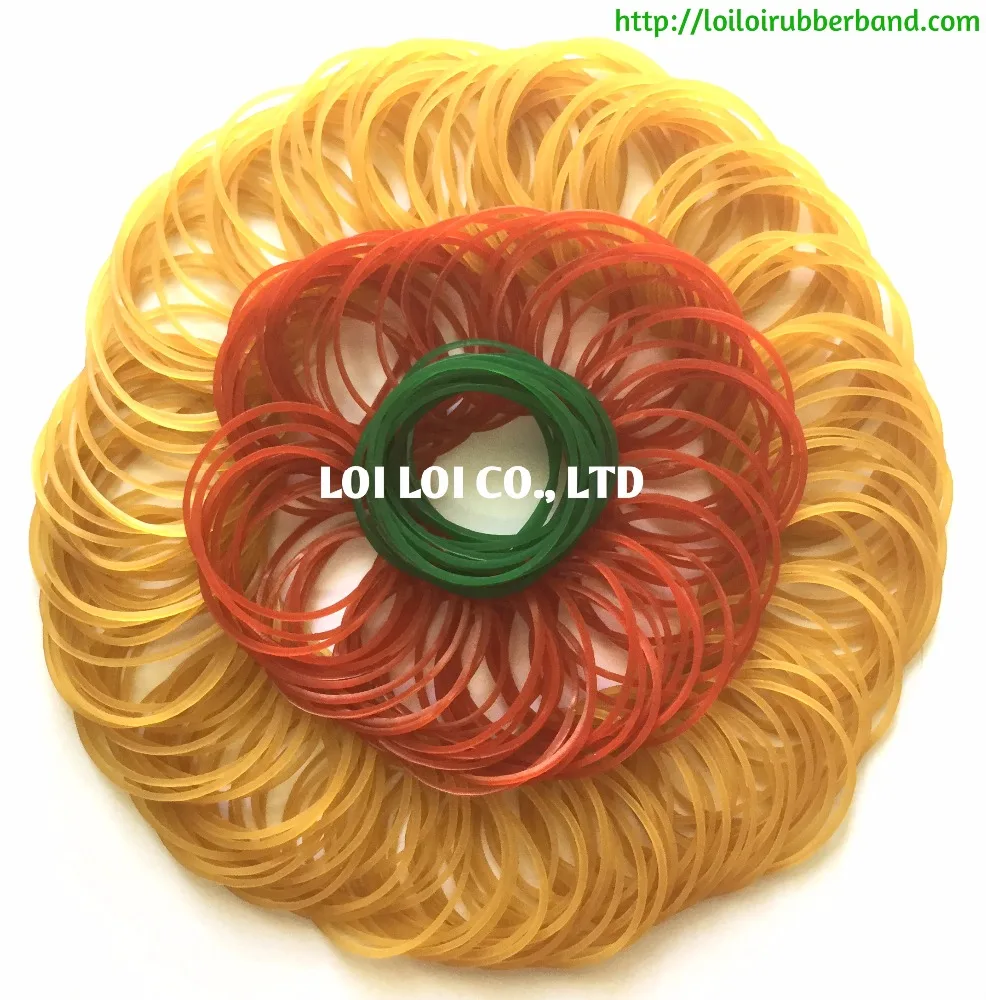 Size 18 Transparent Red color Natural Rubber Band for Money / Wholesale mix Rubber Band Elastic Good Quality Best Selling