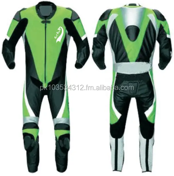 Custom Two-Piece Leather Motorbike Suits for Adults Racing Team Jacket Sportswear Plus Size Printed Technics
