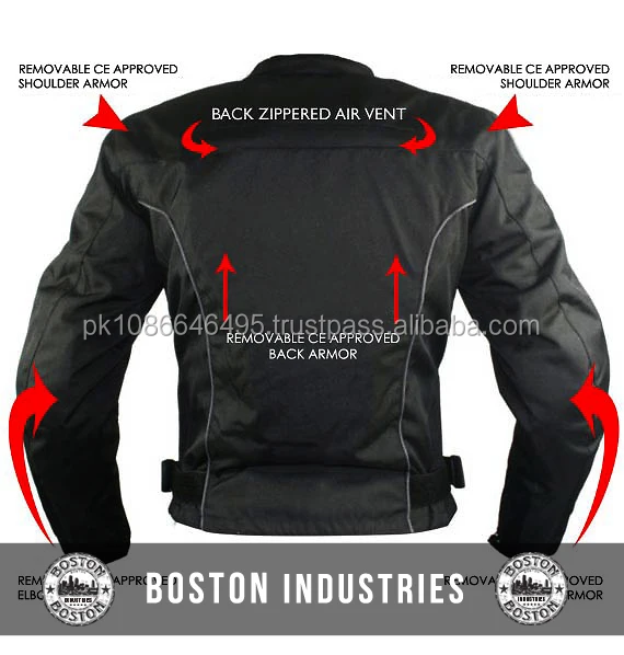 Vented Womens Black Grey Tri-Tex Fabric Jacket With Ultimated Protection Build Your Own Cordura Jacket