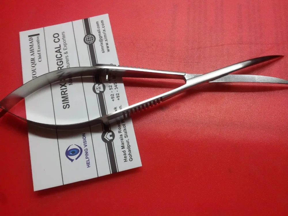 
Pro spring action scissors for Aquascaping straight or curved blades 155mm, SIMRIX 