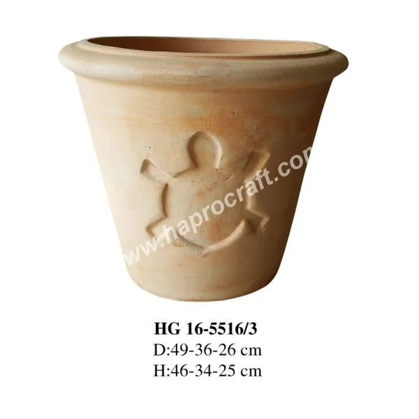 Set of 2 Vietnam Terracotta pot for planter flower pot, garden supplies decorations for home