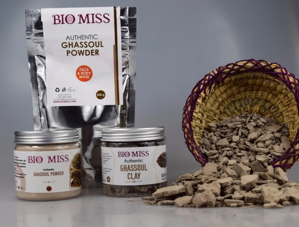 
Bulk Ghassoul Moroccan Lava Powder Clay for Spa and Face Mask 