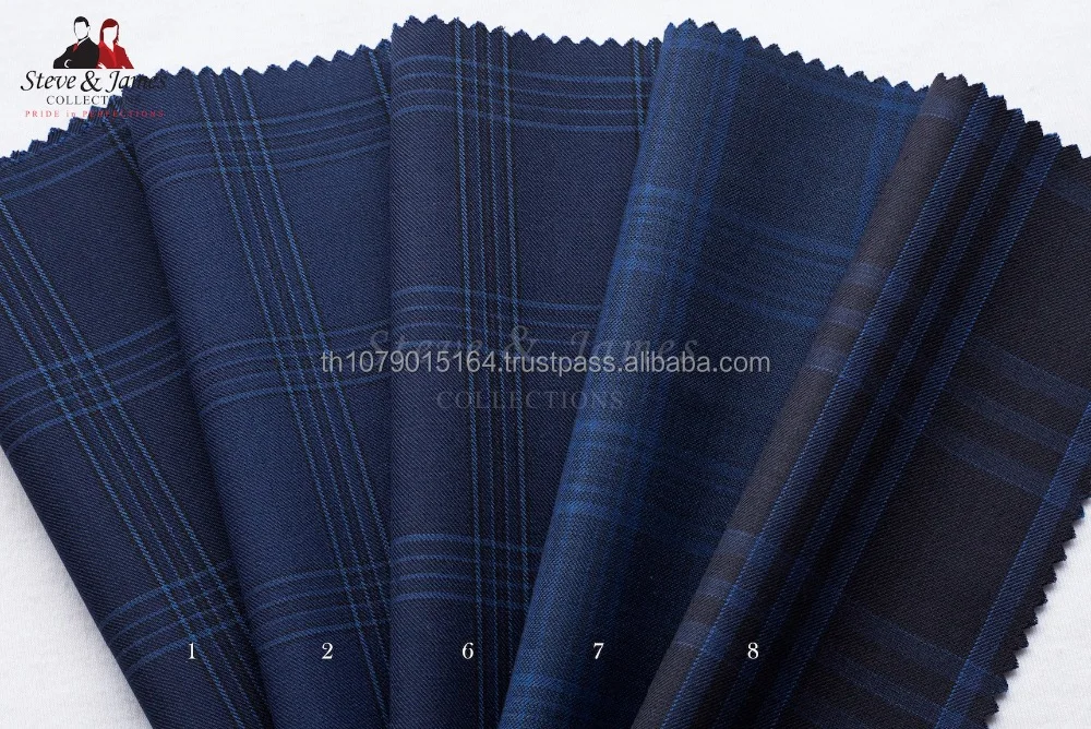 High Quality 100% Wool Fabric Textile for suit Jacket Trousers from Steve & James