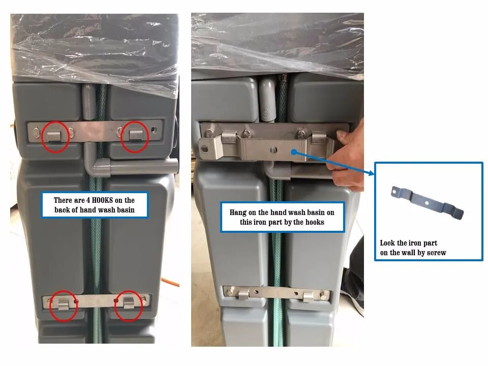 Foot Step Pumping Mobile Lavabo For Waterless Areas