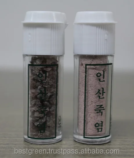 Genuine Bamboo Salt Purple Bamboo Salt 3, 9 times burned Bamboo Salt ( Crystal and Powder )