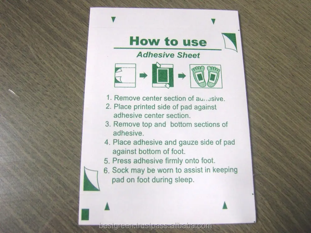 Aroma Sap Sheet/ Eucalyptus Detox Foot Patch: Made in Korea, Natural ingredients, CE Approval, High Quality Material