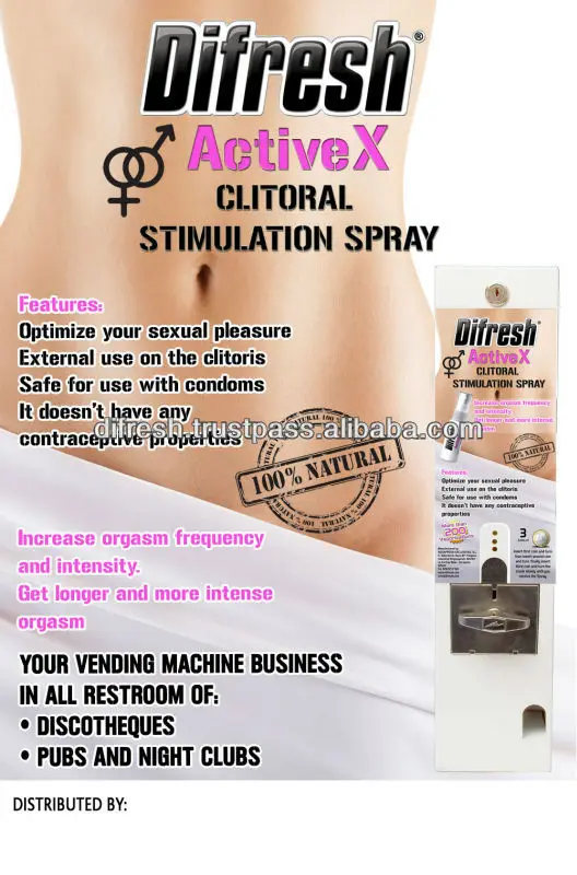 
 Стимуляции клитора распылителем  