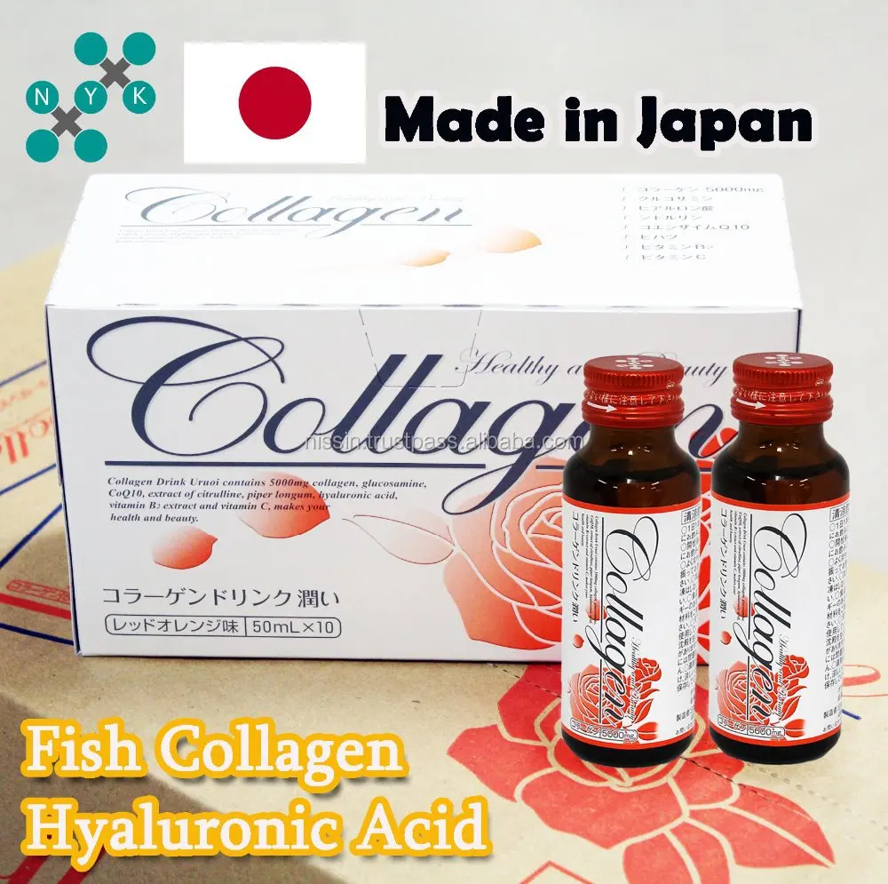 
Skin care products using fish collagen / Vitamin C, vitamin B2, citrulline, CoQ10 and hyaluronic acid to support your skin care 