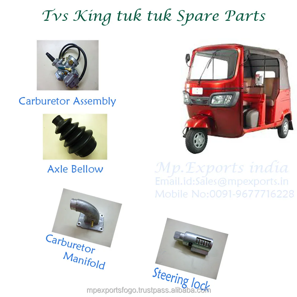 Tvs Tuk Tuk Three Wheeler spare parts made in india