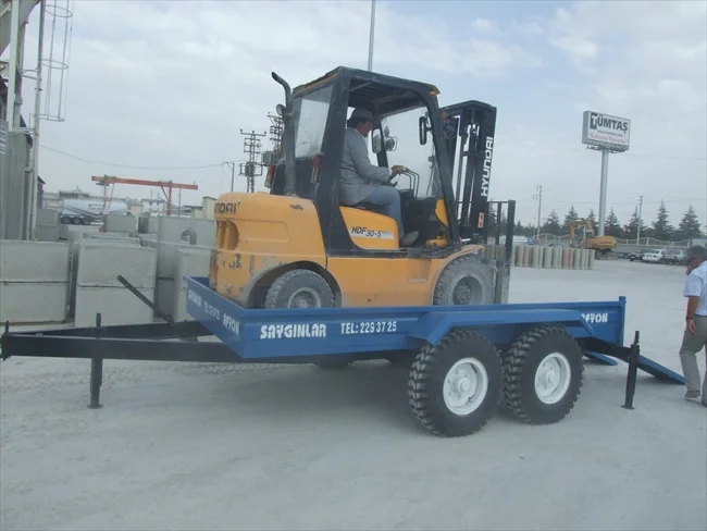 Trailer For Carrying Forklift and Car Trailer 4 Tonnes Trailer Double and Single Axle