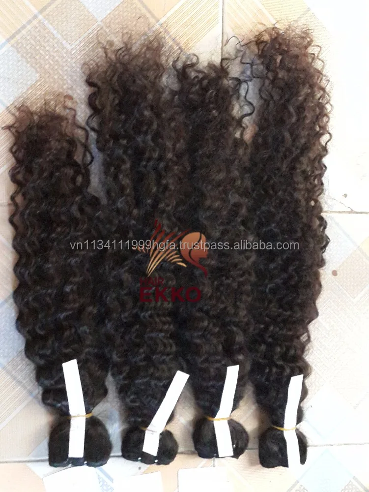 
Top Grade 7A Steamed curly weft hair curls Weave 3pcs/lot Human Hair Extensions 2016 