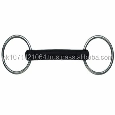 Weaver HORSE RIDING Stainless Steel Driving Bit Rubber Mouth Rings Horse Tack by Riaz Jamal Intel