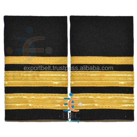  Эполеты пилота с двумя стержнями инженер-полет широкие полосы 3/8 дюйма (официальная Военная оплетка)