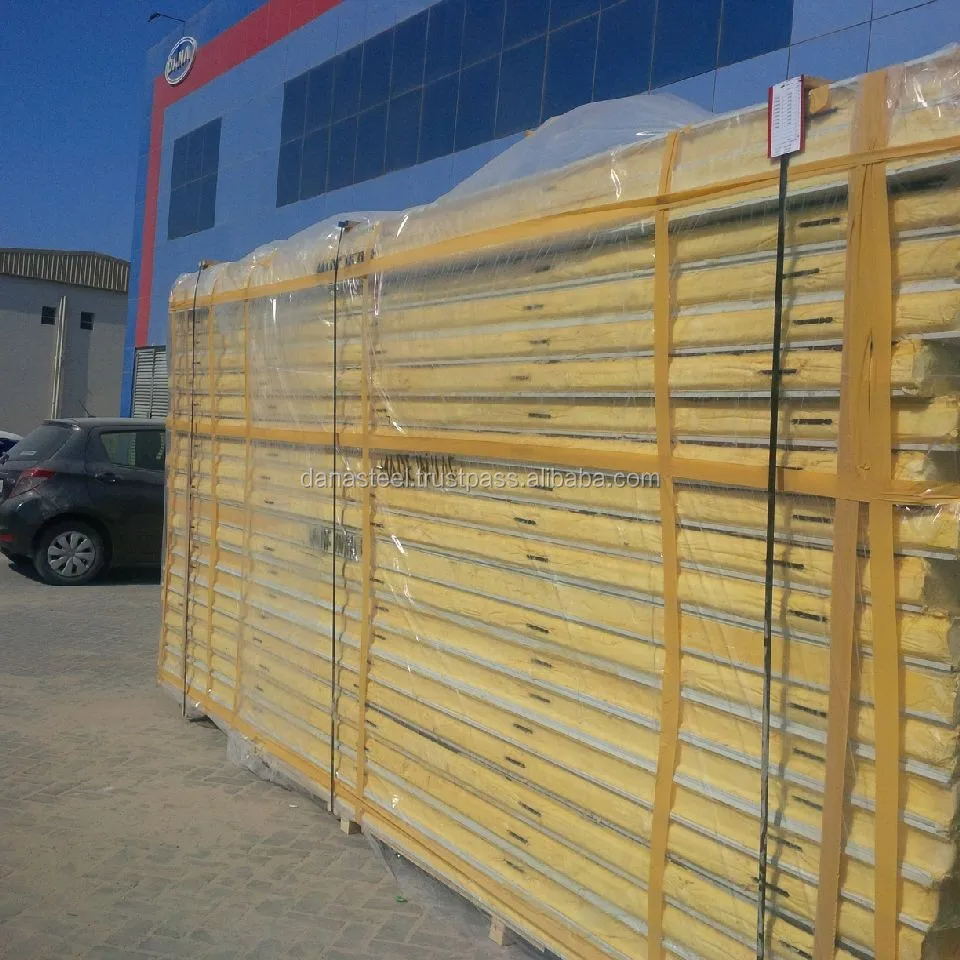 Dubai Hi rib sandwich panels for roof/wall insulation - DANA STEEL