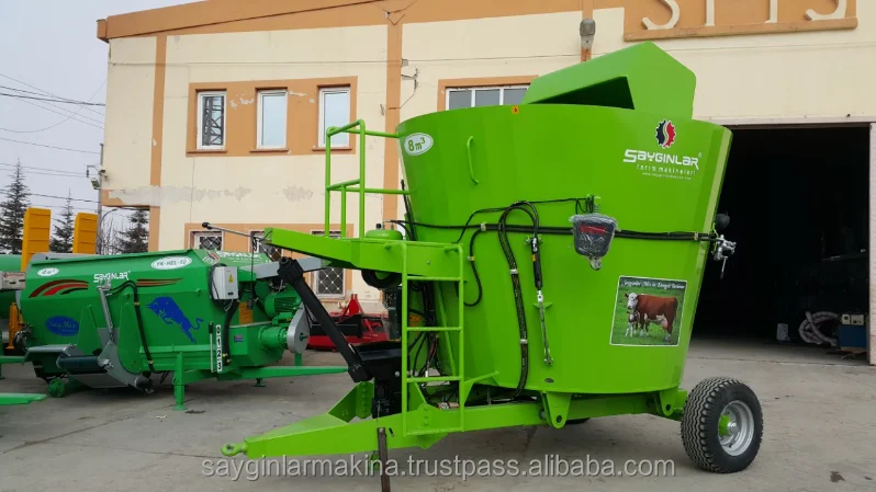 Forage Feeders From Turkey 8 Cbm  Feed Pellet Machine Hot Sale Animal