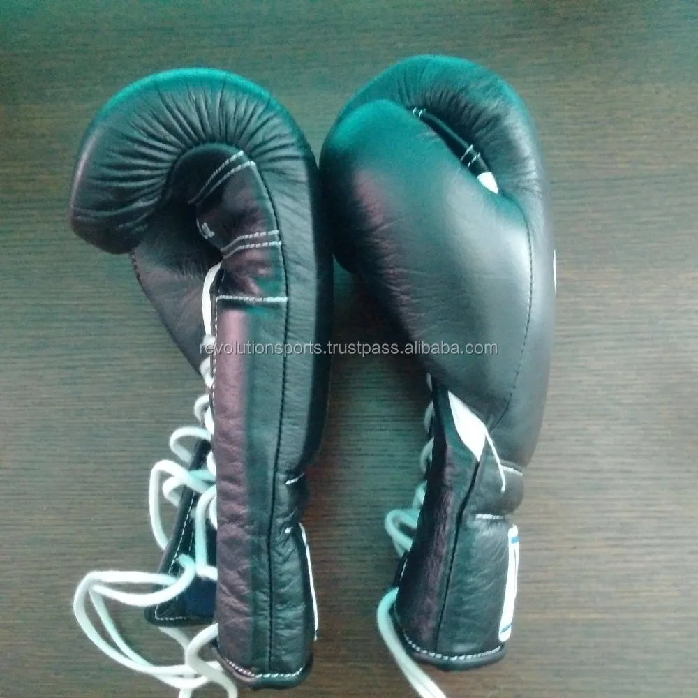 
100% Exotic Cowhide leather boxing gloves Lace up Designs 2019 Best sellers 