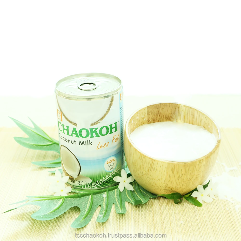 CHAOKOH Canned Coconut Milk 60% Less Fat 400 ml