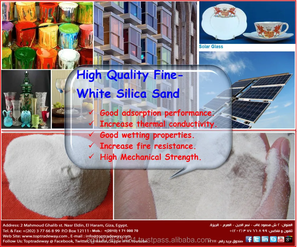 Silica Sand at competitive price for glass manufactories