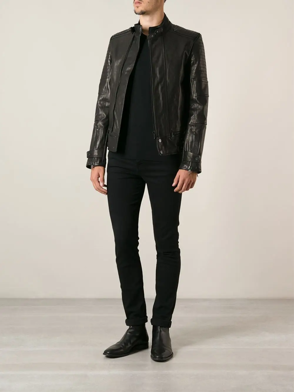 Мужская куртка из высококачественной натуральной кожи