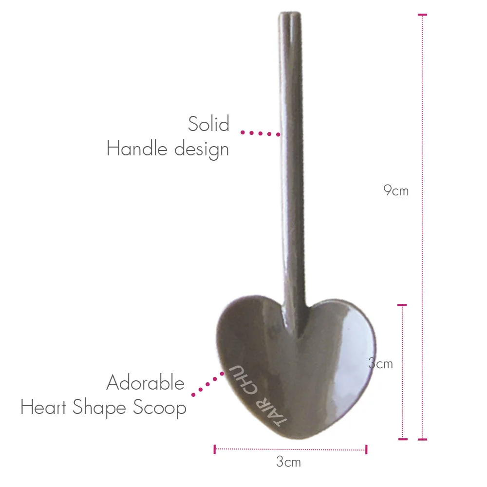 Brown SPEC Heart Shaped Spoon