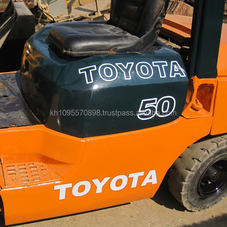 Вилочный Погрузчик Toyota FD50 на продажу, б/у 5-тонный вилочный погрузчик в Шанхае, Китай