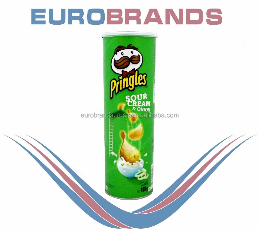 
Pringles EU Sour Cream & Onion, 165g 