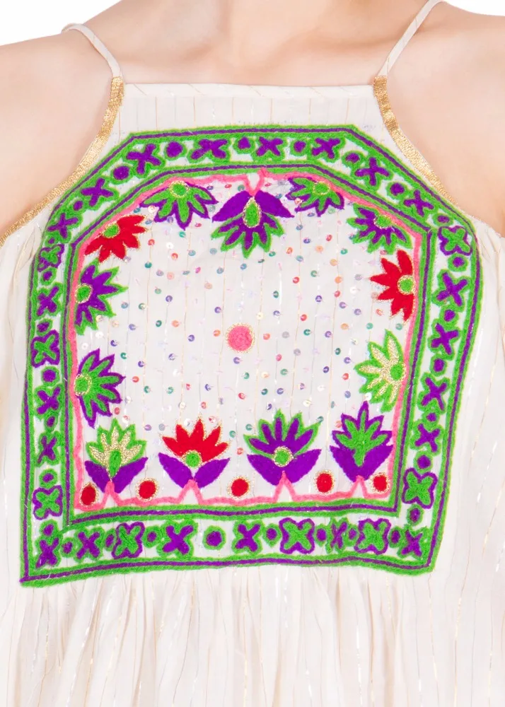 Ethnic Indian Style Unique Handmade Designer Kurtis off Shoulder Women Party Wear Dresses For Women