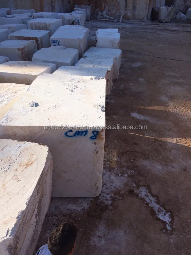 Turkish Beige Marble Block Quarry in Turkey