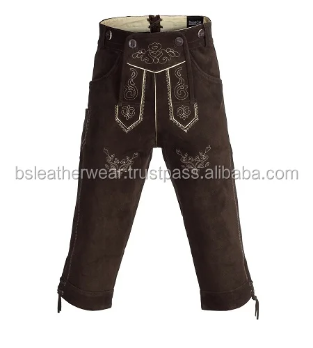 men long lederhosen,trachten bavarian wear,bundhosen lederhose,german hose,leather pants.