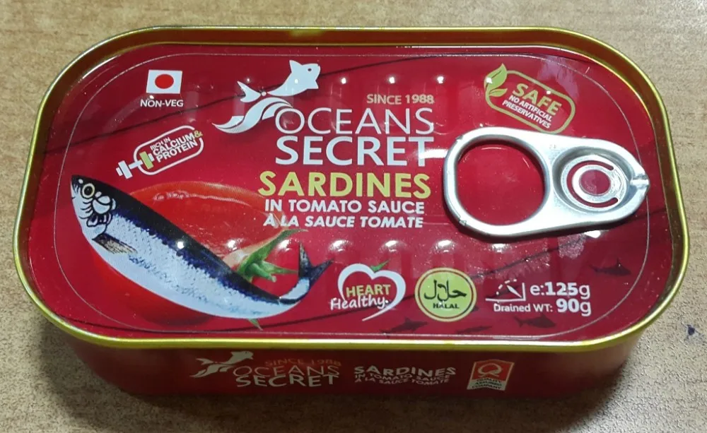 Canned Sardines in Vegetable Oil 125g