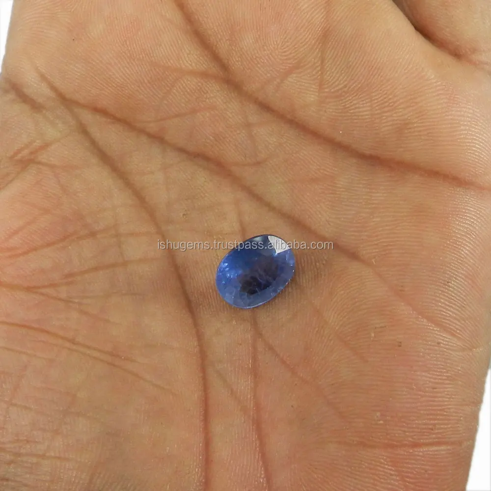 Unique Clarity Natural Ceylon Blue Sapphire Gemstone Oval Emerald Cut 11x13mm, 8.0 Cts Precious Gemstone IG3848