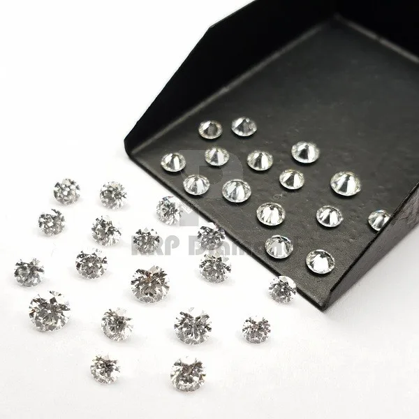 CVD алмаз от 0,13 до 0,18 карат DEF цвет HPHT синтетика VS чистота полированная Свободная белая круглая форма бриллианты из сплава набор