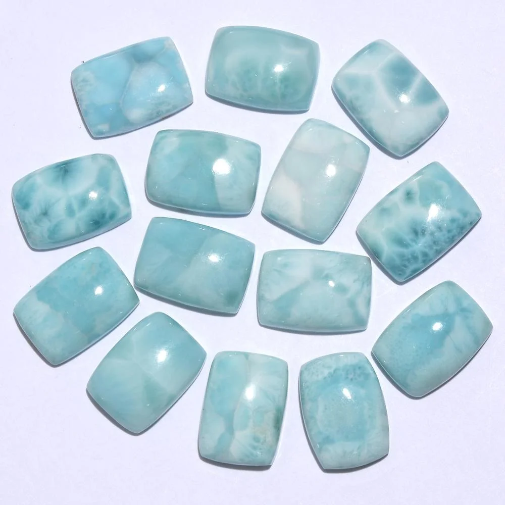 Larimar Cushion 22x16 mm Natural  loose gemstones at deal price