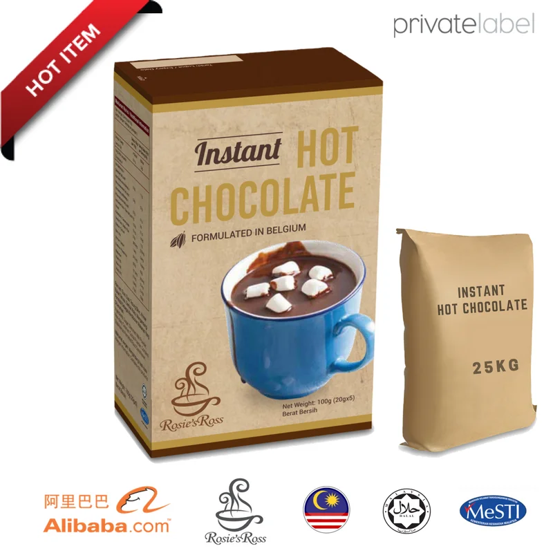 
Instant Hot Chocolate Beverage Powder Cacao Drink 3in1 