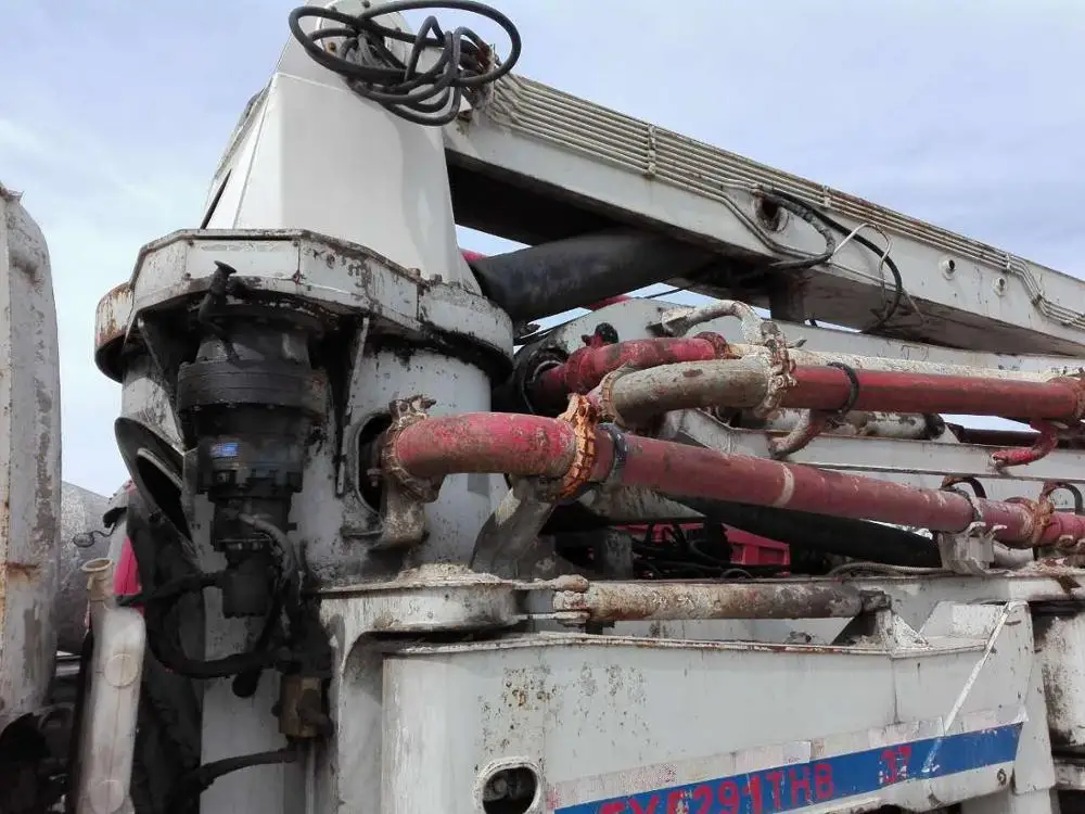 37m boom concrete pump truck used SANY cement pump mounted on Izusu truck