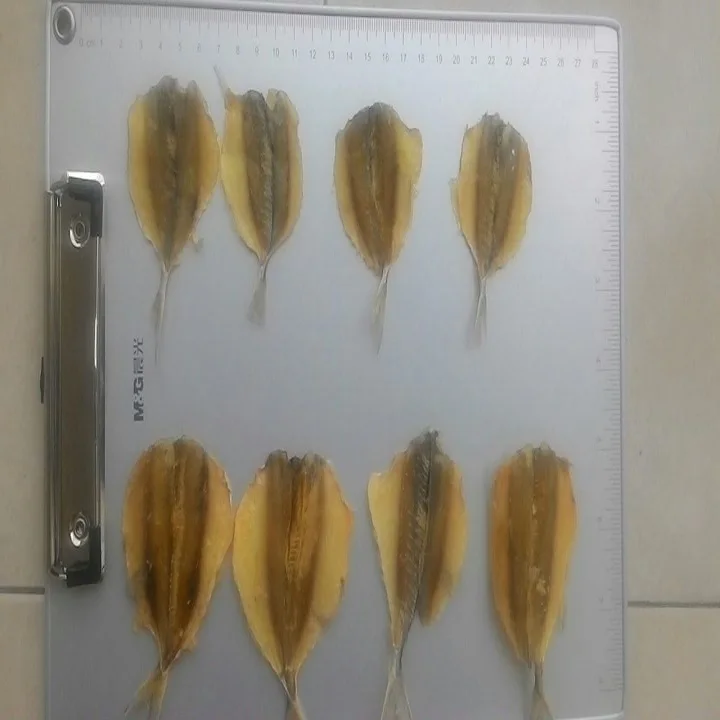 
Dried yellow stripe trevally fish 